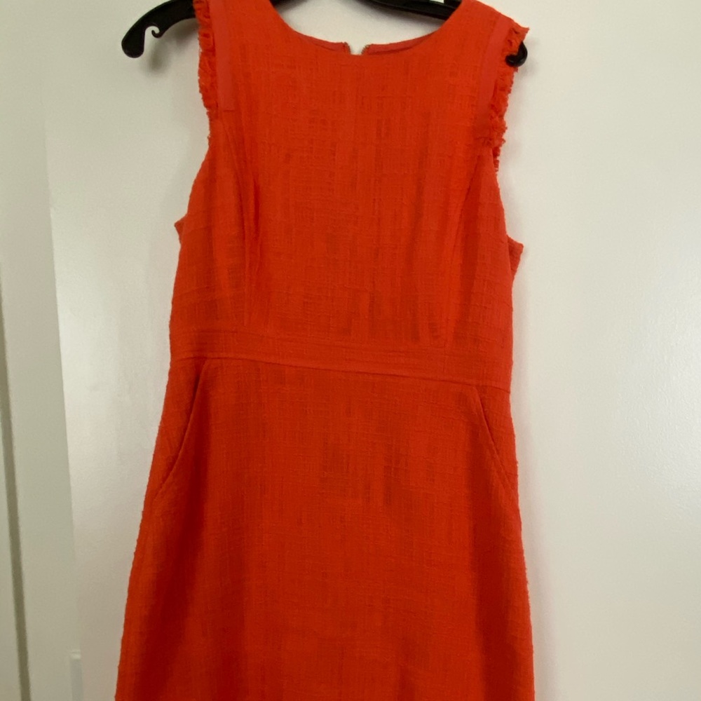 J. Crew Orange Midi Dress